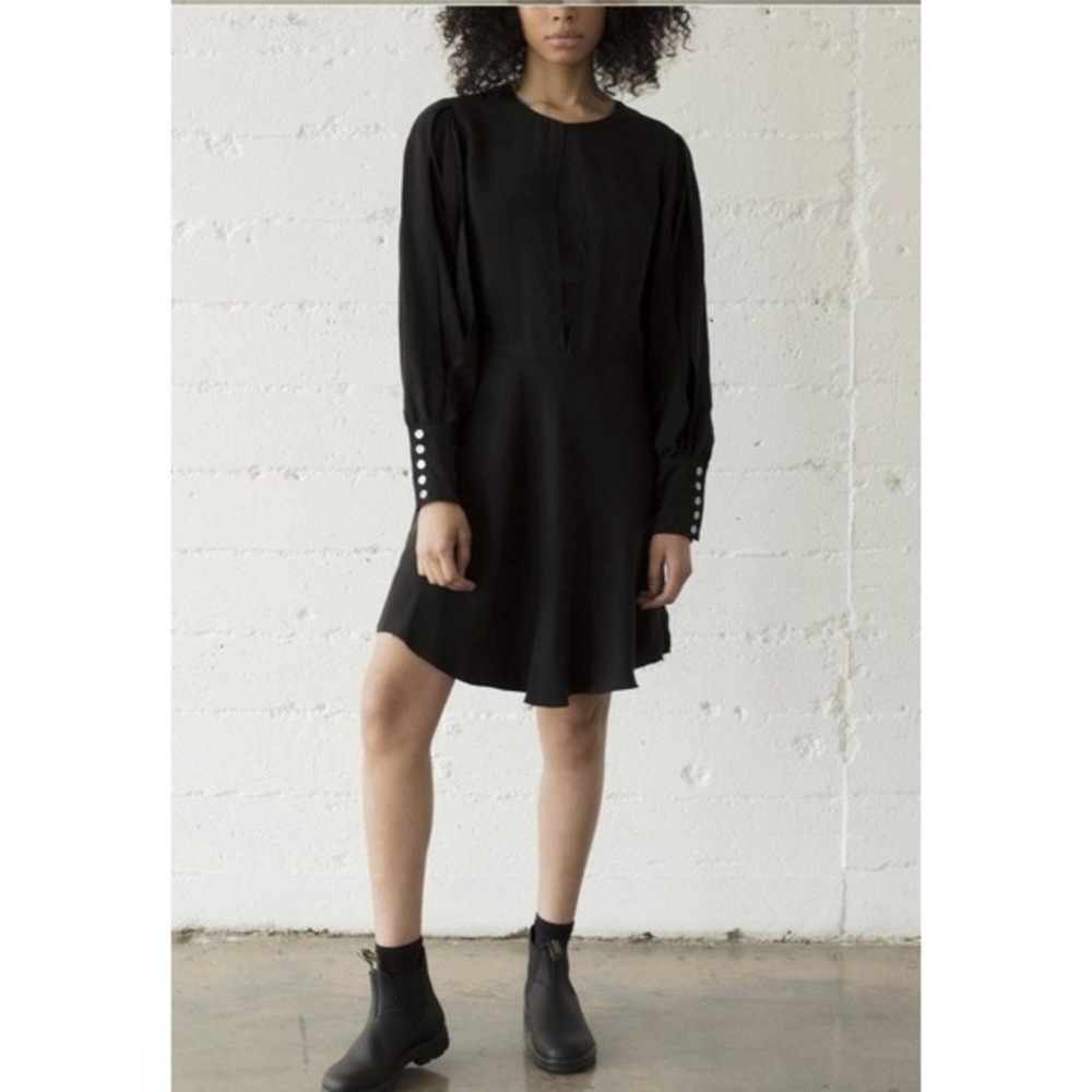 R.G. Kane Flora Dress Black Long‎ Sleeve